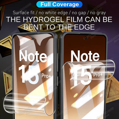 4PCS Hydrogel Film for Xiaomi Redmi Note 15 14 13 12 11 10 9 Pro plus Screen Protector for Redmi Note 14S 12S 11S 10S Soft Film